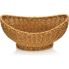 MİEN Rattan Oval Organizer Sepet 33.3*18.5*15 cm