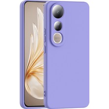 Vivo V50 Lite 4g Uyumlu Kadife Iç Yüzeyli Zore Mara Lansman Silikon Kılıf - Lyon Tech