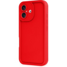 Ny Joy iPhone 16 Kılıf Viera Silikon - Kırmızı