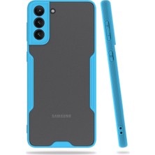 Ny Joy Galaxy S21 Plus Kılıf Platin Silikon - Mavi