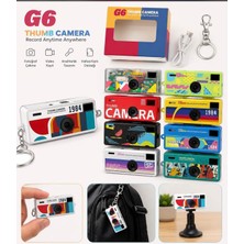 Azurtech G6 Thumb Camera Mini Anahtarlık Kamera Hd Video Kayıtlı Retro