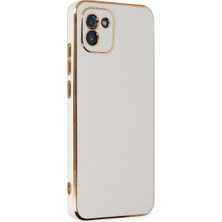 Ny Joy Galaxy A03 Kılıf Volet Silikon - Beyaz
