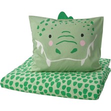 Ikea Natthager Yeşil 150X200/50X60 cm Çocuk Nevresim Takımı