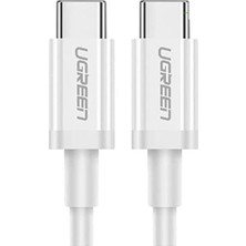 Ugreen Type-C To Type-C Hızlı Şarj ve Data Kablosu, 2 Metre, Beyaz