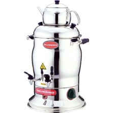 St. Morritz Silverinox 2200 7 Lt - 2 Demlik Çay Semaveri
