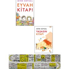 Günışığı Kitaplığı Eyvah Kitap! + Yaşasın Kitap! 2 Kitap Set Mine Soysal + Özel Cetvel