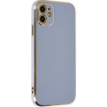 Ny Joy iPhone 12 Kılıf Volet Silikon - Mavi
