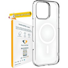Harvortez, iPhone 14PLUS/15 , Magsafe ile Uyumlu Güçlü Manyetik Kılıf, Sararmaz Sert Pc Çevre Do