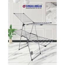 St. Morritz CC-405 Crystal Lux Çift Katlı Alüminyum Extra Kalın Borulu Çamaşır Kurutma Askısı