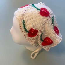 Dereff Kirazlı Örgü Bandana