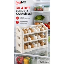 By My Hand Bymyhand Plastik 3 Katlı 30'lu Yumurta Saklama Kabı Yumurtalık