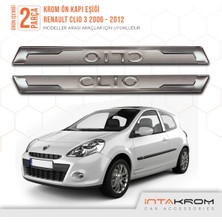 St. Morritz Renault Clio 3 Krom Ön Kapı Eşiği 2 Parça
