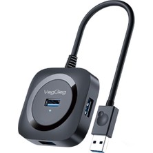 Veggieg V-U342 4 Port USB Çoğaltıcı Teşhir