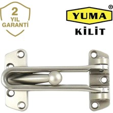 St. Morritz Yuma Çelik Kapı Emniyet Kelepçesi Kademeli Yuma Kelepçe Saten Nikel Emniyet Kilt