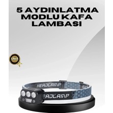 St. Morritz Mey Ithalat® USB Şarjlı LED Kafa Lambası 300 Lümen Güç Göstergeli