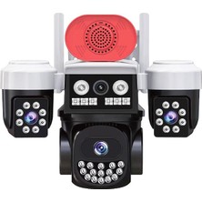 Joysee W3 9mp 3.6mm 2x2.8mm Üç Kamera 19IR+18LED Wifi Ptz Güvenlik Kamerası
