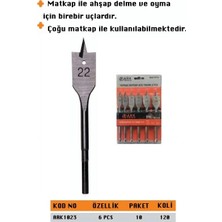 Ark Yaprak Matkap Ucu Takımı 6 Pcs