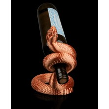3Dlab Three-Dimensional Systems Yılan Figürlü Dekoratif Şarap Şişe Standı - Estetik Yılan Tasarım Şarap Tutucu Tutacak Şaraplık