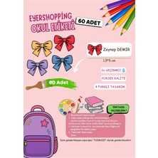 EyER Shoping Isme Özel Su Geçirmez Kurdela Temalı Okul Etiketi Sticker Kişiye Özel Kız Çocuk Isim Etiketi 116 Adet