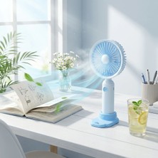 Popüler Sepet 3 Kademeli Masaüstü Fan – Telefon Tutuculu Özellikli Standlı Elde Taşınabilir Mini Fan  EKL29