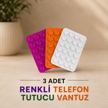 Mervin Store 3’ Lü Renkli Telefon Tutucu Vantuz Seti