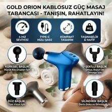 St. Morritz Şarjlı Masaj Tabancası – 4 Başlıklı Profesyonel Derin Doku ve Kas Rahatlatıcı Sporcu Masaj Aleti