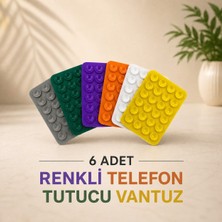 Mervin Store 6’lı Renkli Telefon Tutucu Vantuz Seti