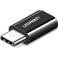 Ugreen Micro USB To Type-C Dönüştürücü Adaptörü, Siyah
