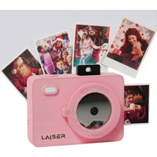 Laiser Z5S Instant Kamera ve Fotoğraf Yazıcısı - Şipşak Fotoğraf Makinesi - Pink