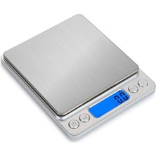 Busstier Dijital Mutfak Terazisi 3 kg 0.1 G Hassasiyet Metal Platformlu Premium Terazi, Şık ve Dayan
