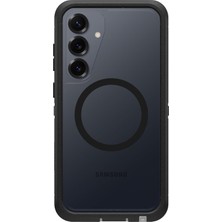 Otterbox S25+ Defender Serisi Xt Şeffaf Mıknatıslı Kılıf - Koyu Taraf (Siyah)