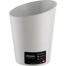 Bora Plastik Corona Professional Pc Buz Kovası Yarım Kesimli Küçük BO598 Beyaz