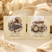 Tişört Kodu Vintage Melody – Manyetik Kitap Ayracı 2’li Set