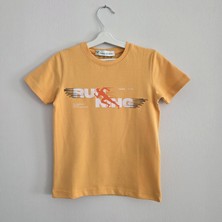 HC Happy Children Sarı Hc Run Club Baskılı  Erkek Çocuk  Tişört