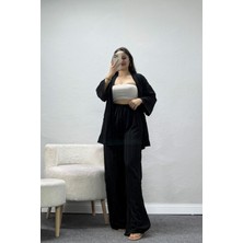 Belendir Kadın Kimono Takım Siyah