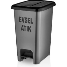 St. Morritz Slim Pedallı Evsel Atık Çöp Kovası 50 Lt