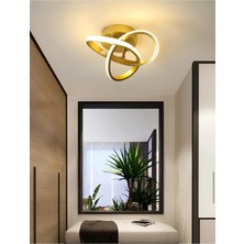 St. Morritz Modern Plafonyer Tavan Boomerang LED Avize Eskitme Gold 4000K Gün Işığı