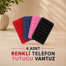 Mervin Store 4’ Lü Renkli Telefon Tutucu Vantuz Seti