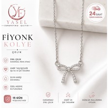 Çelik Fiyonk Model Kadın Kolye