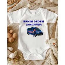 Lupi Benim Dedem Jandarma Yazılı Bebek Zıbın