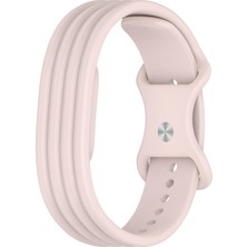 Caseonn Google Fitbit Air Kordon Premium Silikon Spor Kayış Pudra