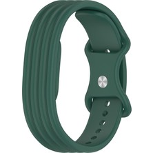 Caseonn Google Fitbit Air Kordon Premium Silikon Spor Kayış Koyu Yeşil