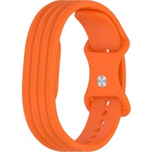 Caseonn Google Fitbit Air Kordon Premium Silikon Spor Kayış Turuncu