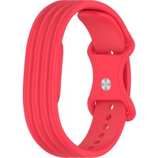 Caseonn Google Fitbit Air Kordon Premium Silikon Spor Kayış Kırmızı