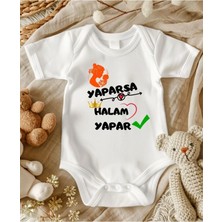 Lupi Hala Yazılı % 100 Pamuk Bebek Zıbın 367