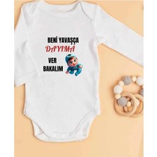 Lupi Dayı Yazılı Bebek Zıbın Yüzde Yüz Pamuk 103