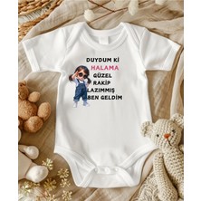 Lupi Hala Yazılı % 100 Pamuk Bebek Zıbın 680