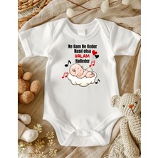 Lupi Hala Yazılı % 100 Pamuk Bebek Zıbın 771