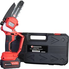Dakkın Akülü Budama Testeresi 6” 21V 3AH 2 Bataryalı Mini Zincir Testere 20CM