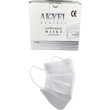 St. Morritz Akyel Maske Meltblown 3 Kat Filtreli Beyaz 200 Adet